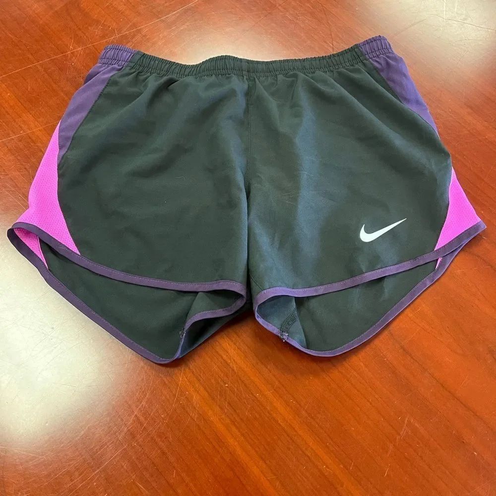 Nike Dri-Fit Black & Purple Running Shorts sz XS EUC